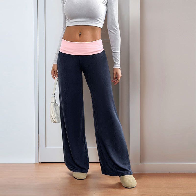 Damen Sportliche Freizeithose mit weitem Bein R&B