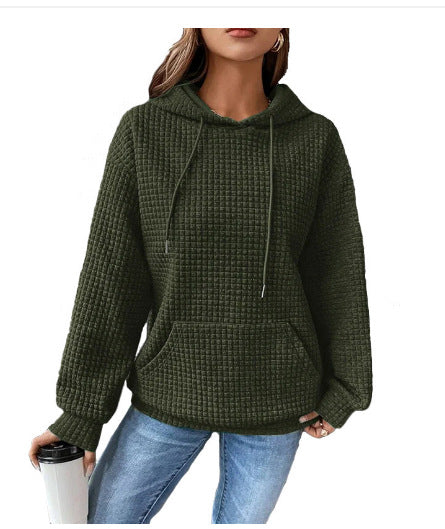 Damen Kapuzenpullover aus strukturiertem Material R&B