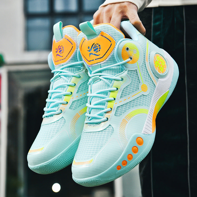 Damen Sportliche Basketball-Schuhe mit atmungsaktiver Oberflächenstruktur und innovativer Dämpfungstechnologie R&B