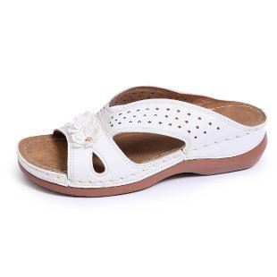 Damen Komfortable Clogs mit floralem Cut-Out-Design R&B
