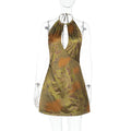 Damen Sommerliches Halterkleid mit floralen Akzenten R&B