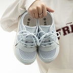 Damen Sportliche Mesh-Sneakers mit rutschfester Sohle und atmungsaktiven Einsätzen
