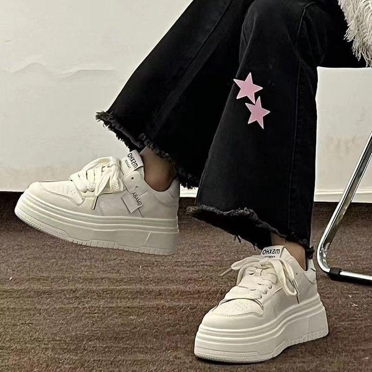Damen Plateau-Sneaker mit modischem Design und bequemer Dämpfung R&B