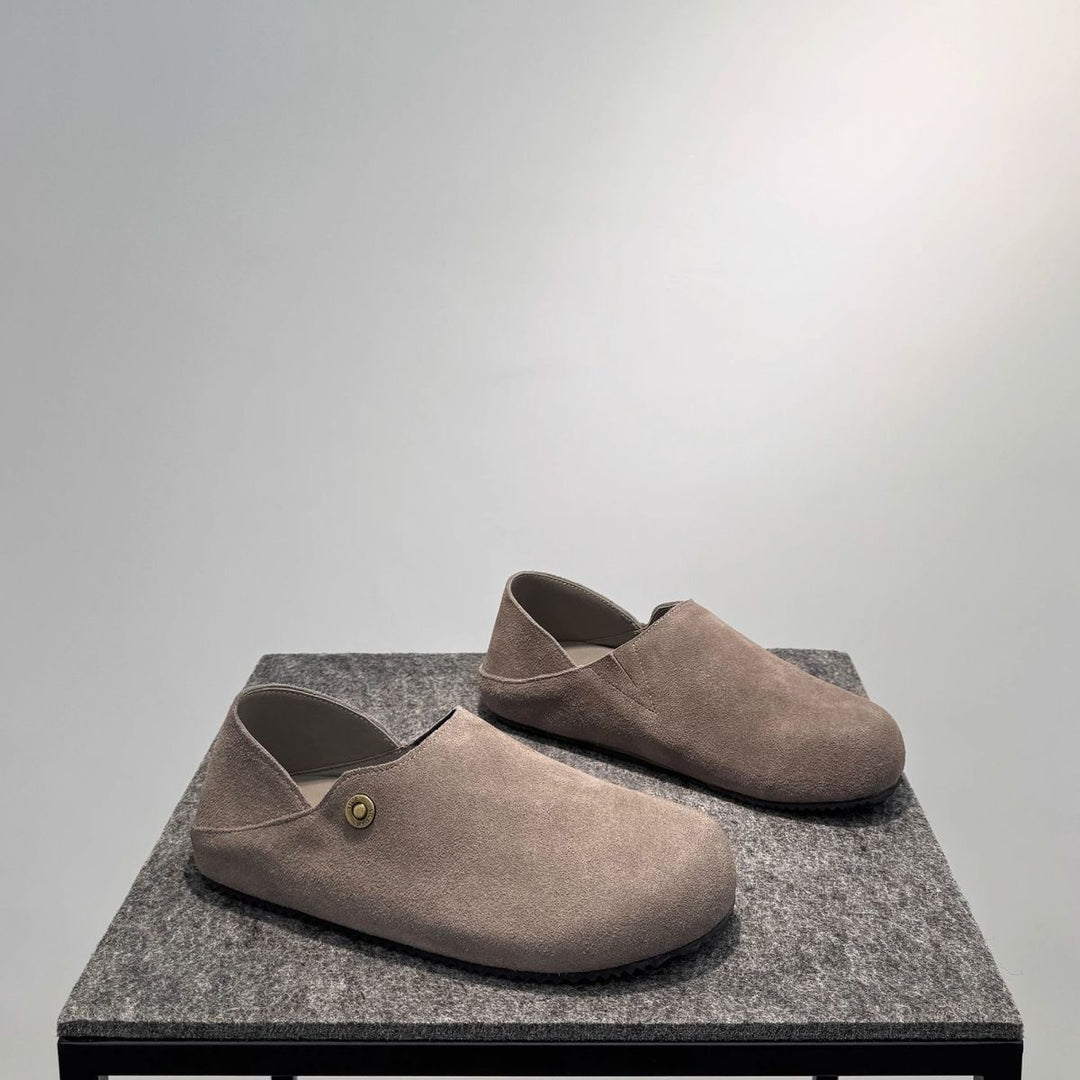 Damen Bequeme Clogs aus hochwertigem Wildleder R&B