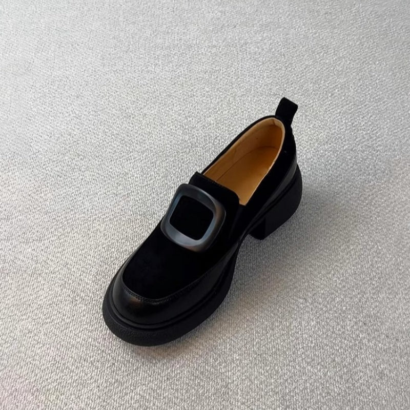 Damen elegante Slipper mit modischer Schnallenverzierung und stabiler Sohle R&B