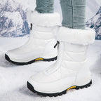 Damen isolierte Winterstiefel mit wärmendem Innenfutter und rutschfester Sohle R&B