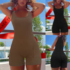 Damen Freizeit-Jumpsuit mit figurbetonender Passform und praktischer Seitentasche R&B