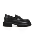 Damen Mokassin-Schuhe mit modischem Schnallenverschluss und stabiler Gummisohle