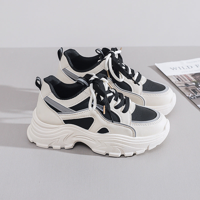 Damen Sportliche Chunky Sneakers mit atmungsaktiver Mesh-Oberfläche und starker Dämpfung R&B