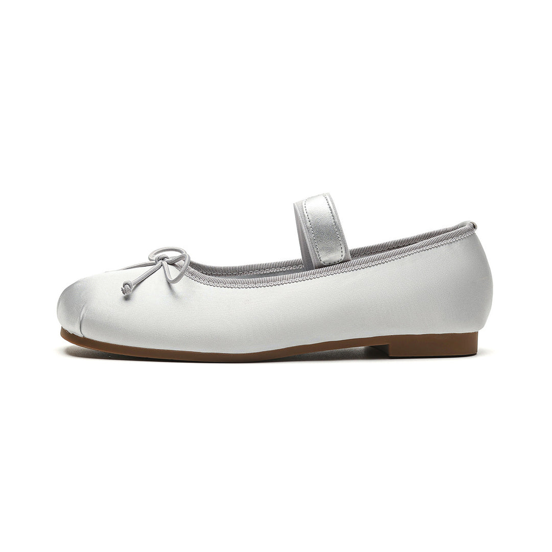 Damen Ballerinas mit elegantem Schnallenverschluss und zartem Schleifendetail R&B