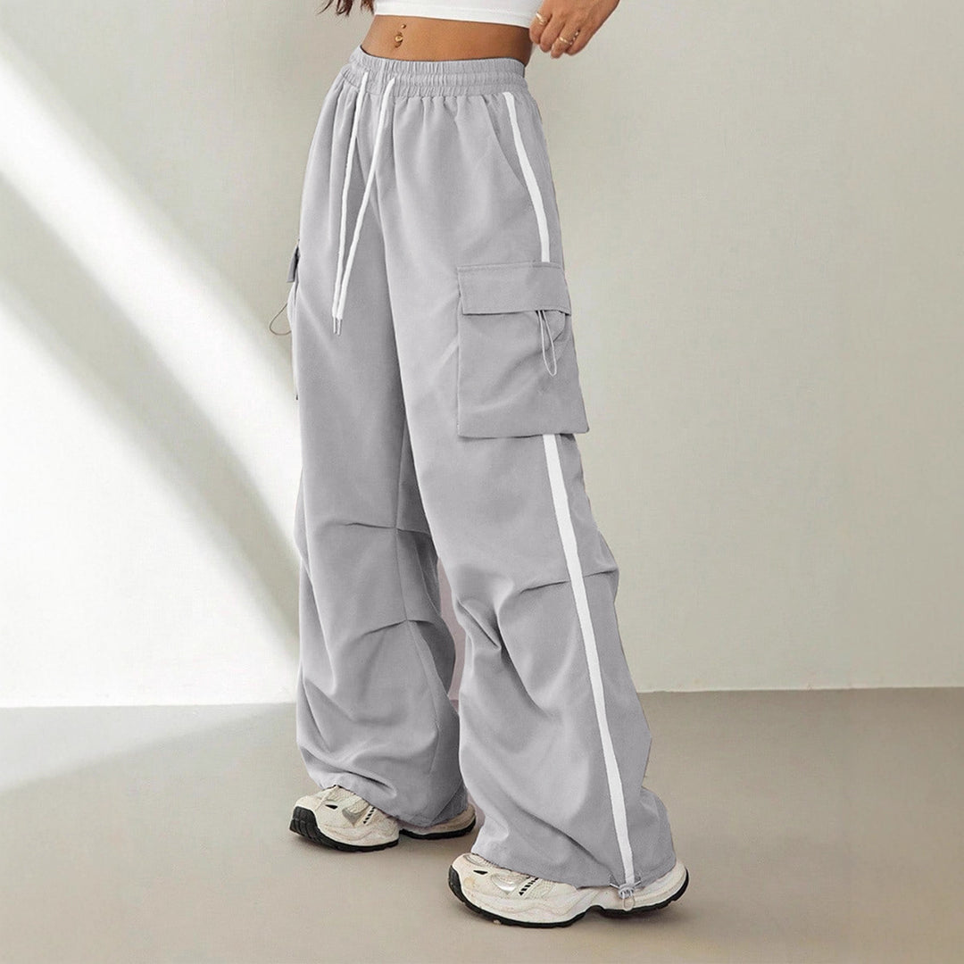 Damen Cargo-Hose mit seitlichen Taschen und elastischem Bund R&B