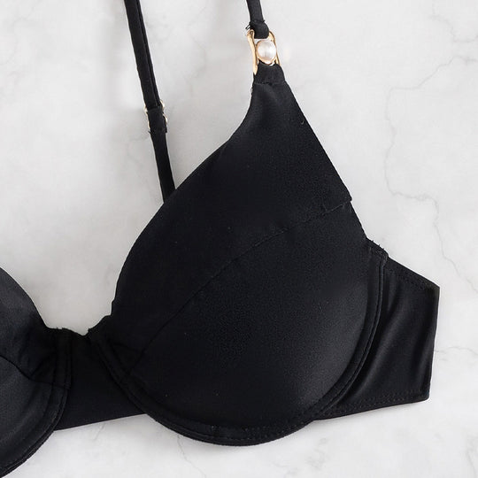 Damen Push-Up Bikini mit modischem Gold-Detail R&B