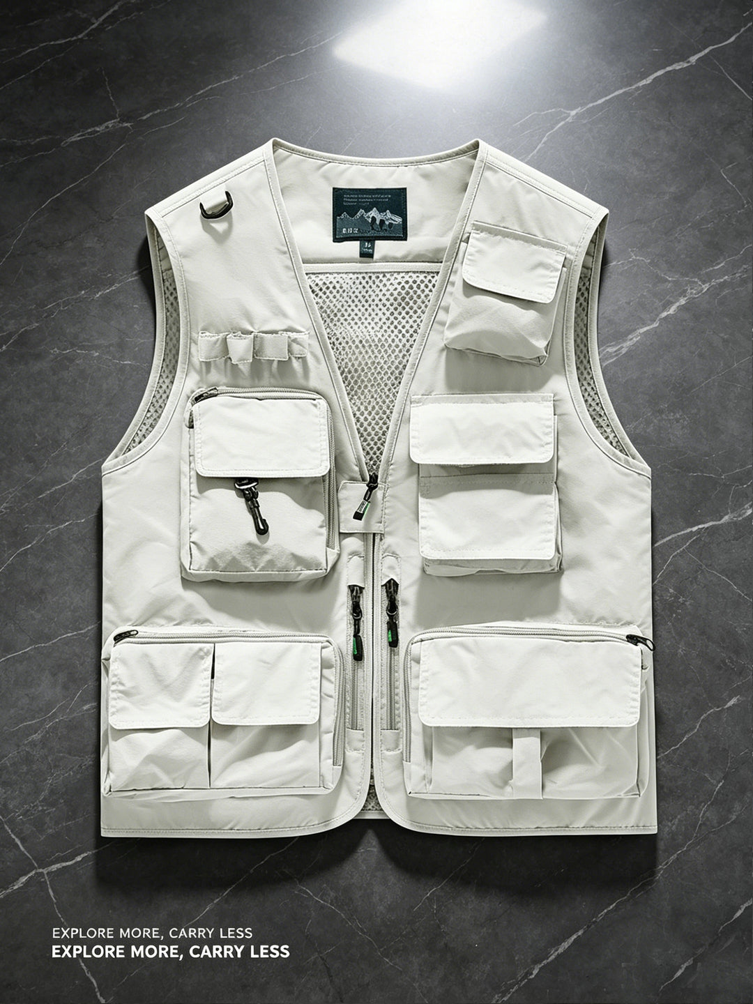 Unisex nan multifunktionale Outdoorweste mit zahlreichen Taschen und Netzfutter R&B