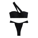 Damen Einseitiger Bandeau Bikini R&B