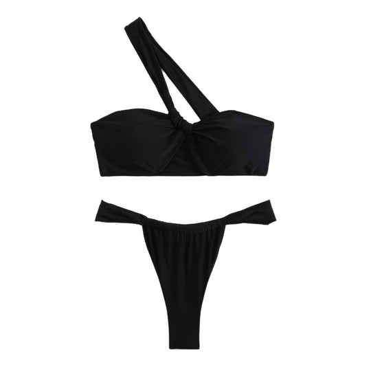 Damen Einseitiger Bandeau Bikini R&B