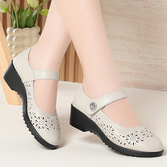 Damen Ballerinas mit modischer Lochmusterung und komfortablem Fersenbereich R&B
