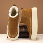 Damen kuschelige Winterstiefel mit elastischem Einsatz R&B