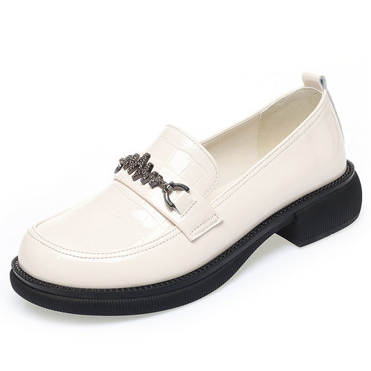 Damen Elegante Loafers mit modischem Kettendetail und rutschfester Sohle R&B