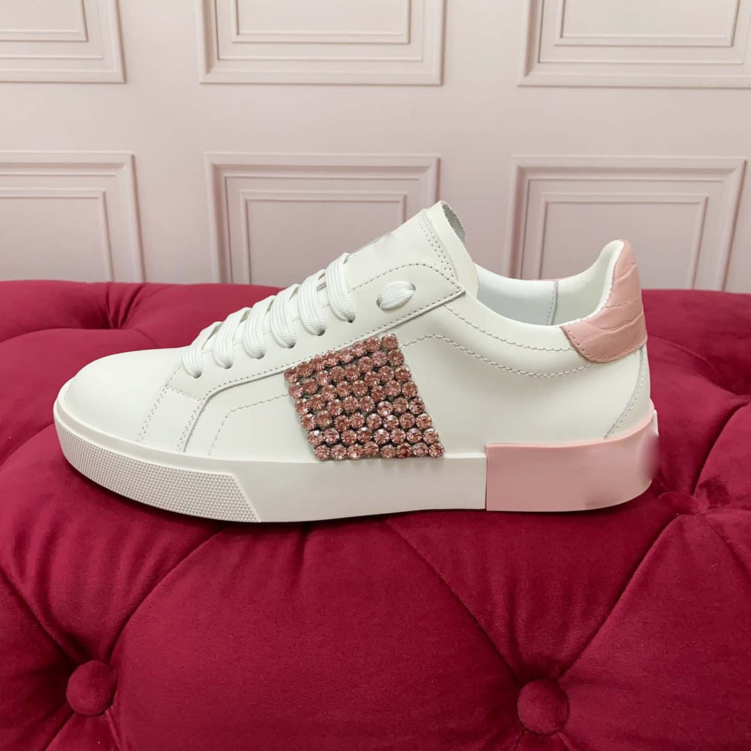 Damen Modische Sneakers mit elegantem Glitzer-Applikation R&B