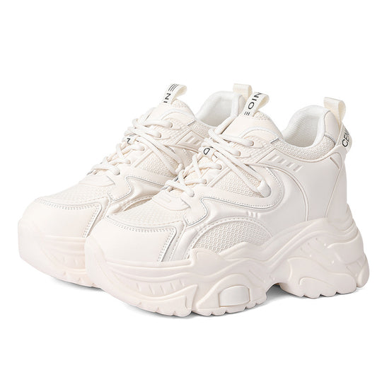 Damen sportliche Plateausneaker mit atmungsaktivem Obermaterial R&B