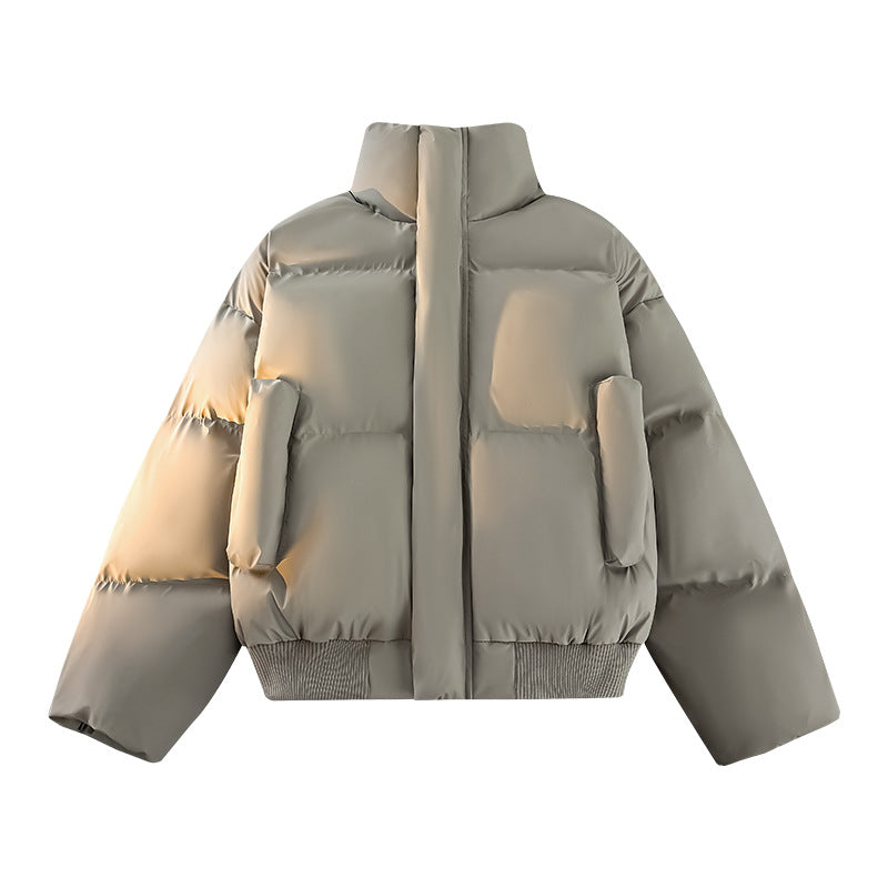 Herren Modische Steppjacke mit hohem Kragen und praktischen Taschen R&B