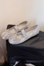Damen elegante Ballettschuhe mit Pailletten R&B