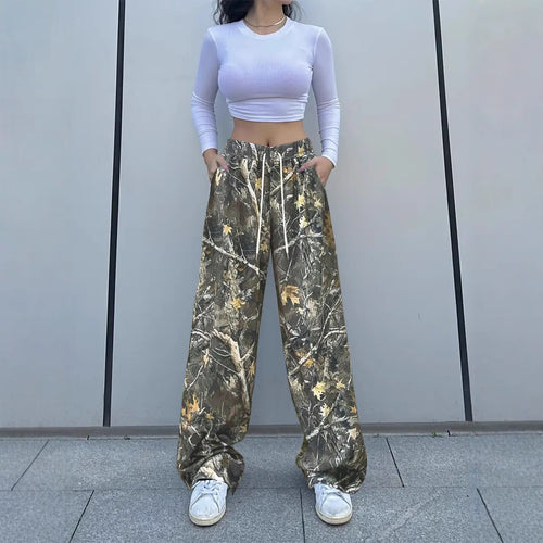 Damen Camouflage Freizeit-Hosen R&B