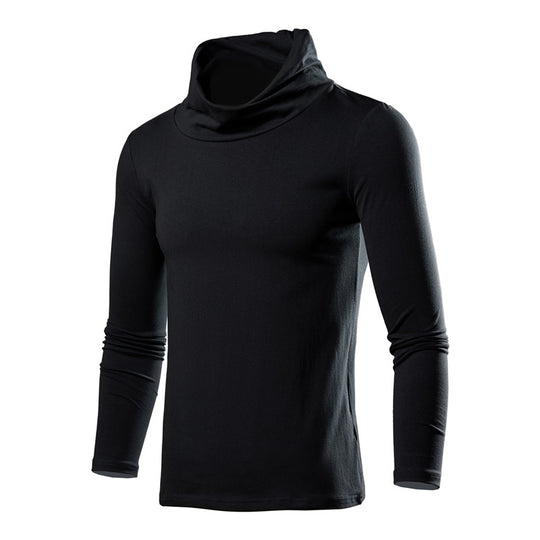 Herren elegantes Langarmshirt mit modischem Kragen R&B