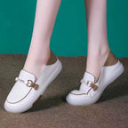 Damen Slip-On Sneakers mit elegantem Metallverschluss und komfortablem Fußbett R&B