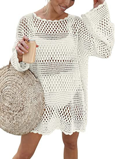 Damen luftiges Häkelkleid R&B