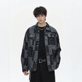 Herren Oversized Jeansjacke im Urban-Style mit grafischem Druck
