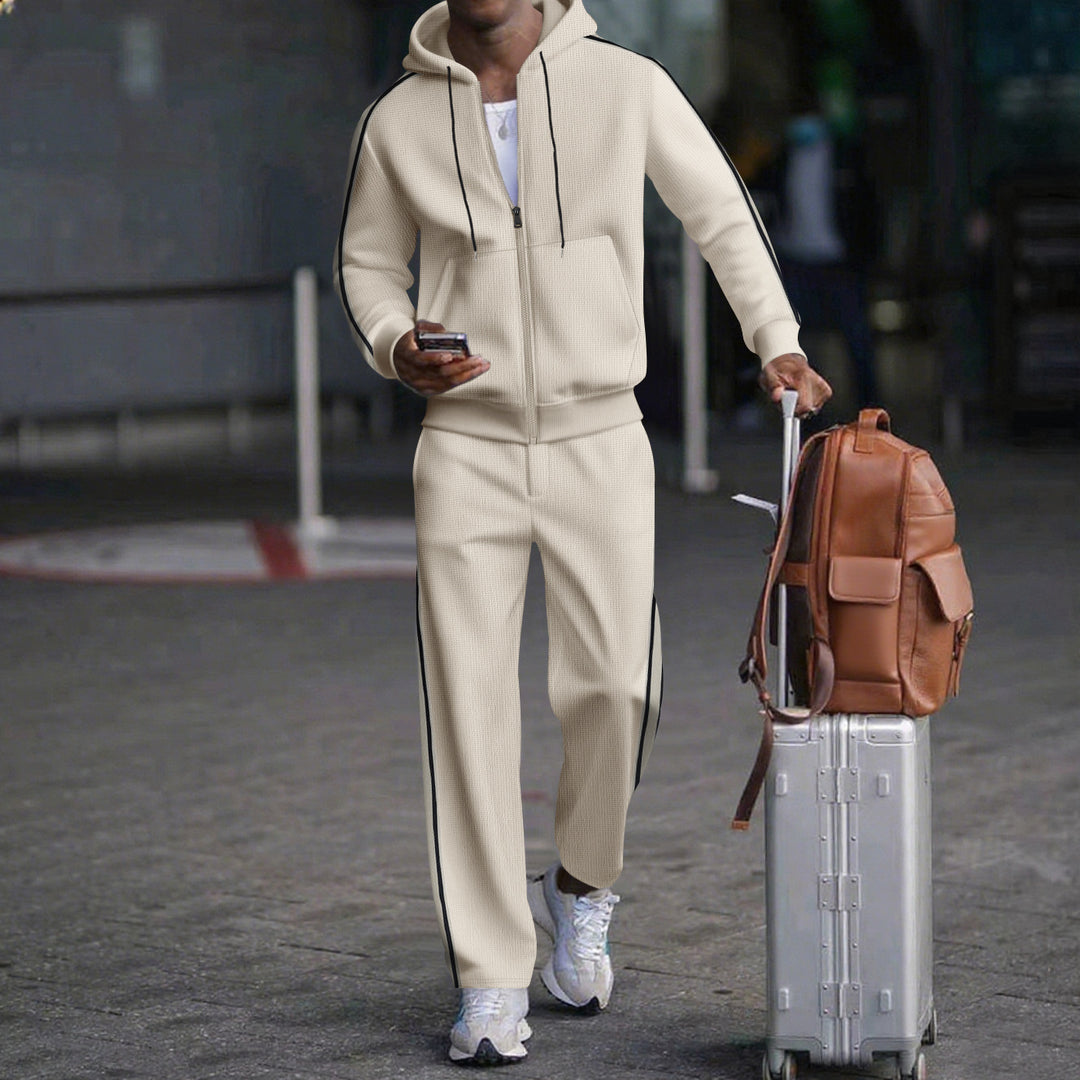 Herren Sportlicher Zweiteiliger Jogginganzug mit modernem Schnitt und praktischen Taschen R&B