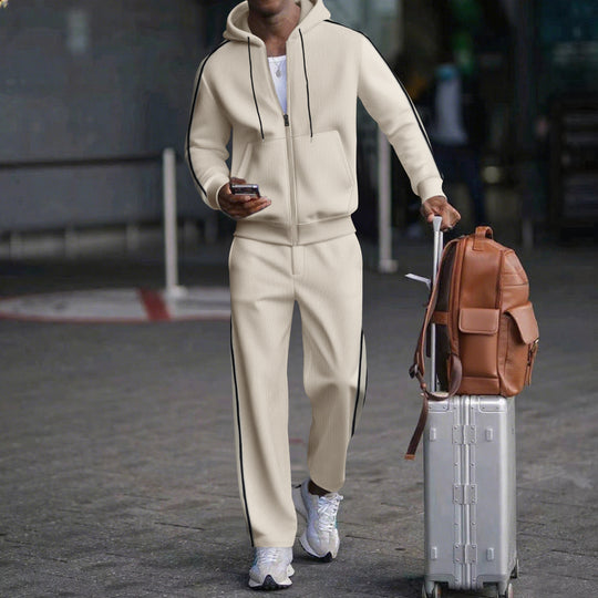 Herren Sportlicher Zweiteiliger Jogginganzug mit modernem Schnitt und praktischen Taschen R&B