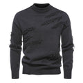 Herren modischer Rollkragenpullover mit distressed Details
