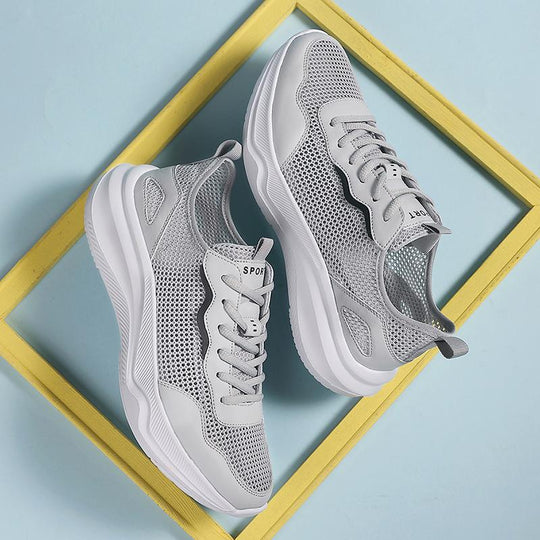 Damen Sportliche Mesh-Laufschuhe mit dämpfender Sohle R&B