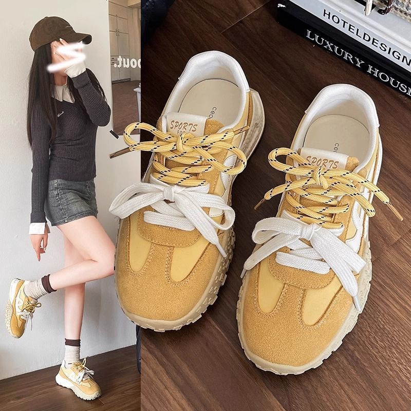 Damen Sportliche Sneakers mit dicker Profilsohle und atmungsaktivem Obermaterial R&B