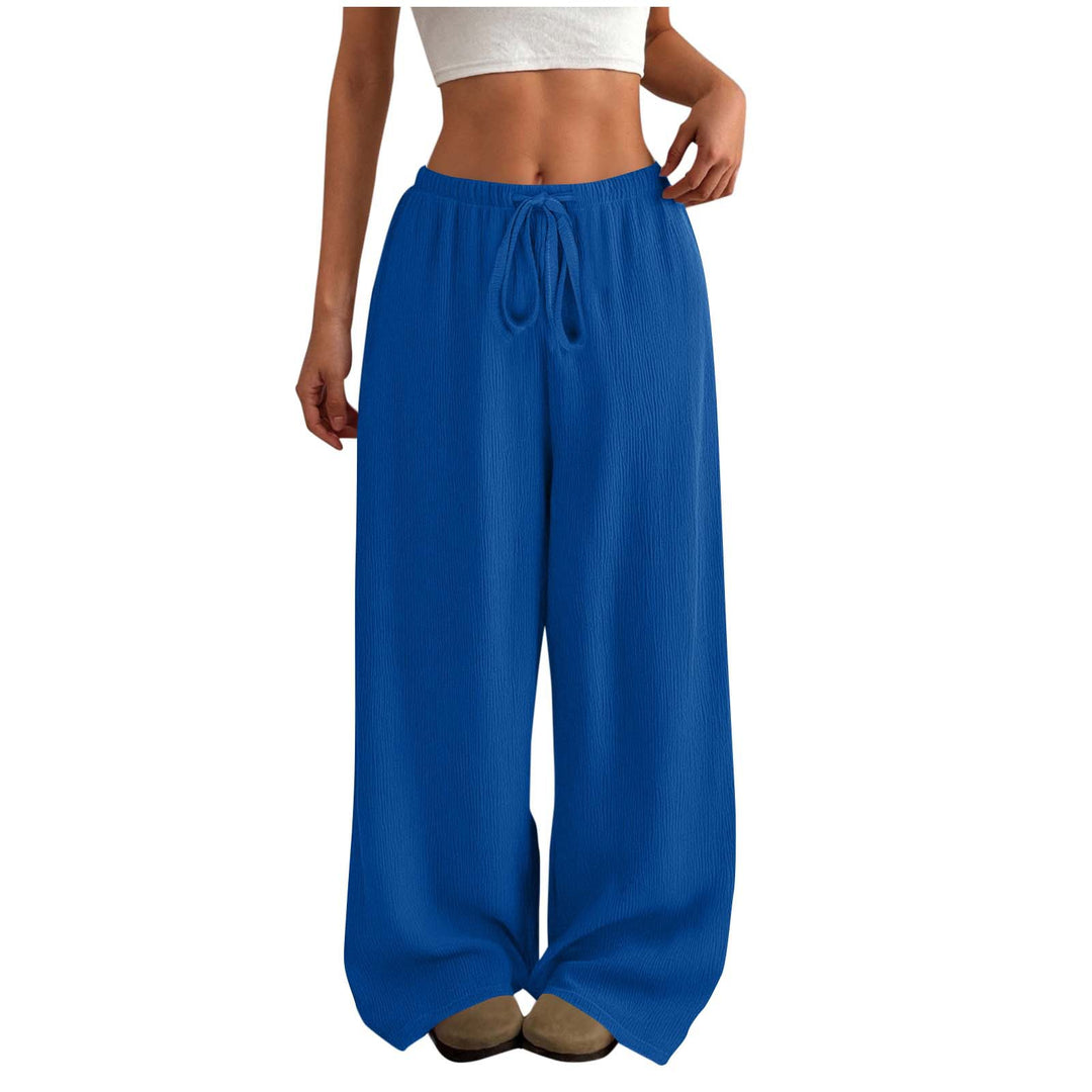 Damen Weite Sommerhose aus leichtem Stoff mit Gummizug R&B