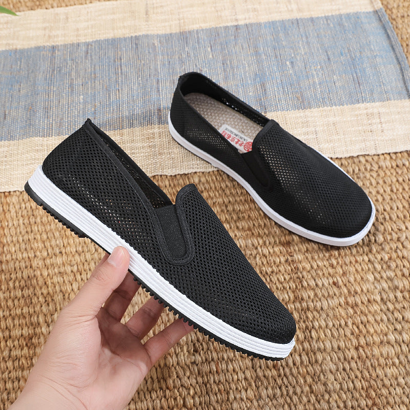 Damen Luftige Slip-On Schuhe aus Netzmaterial