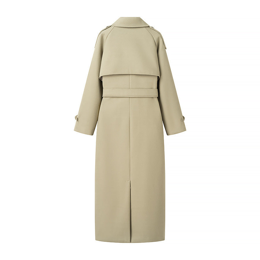 Damen Trenchcoat mit doppelter Knopfleiste und praktischem Gürtel R&B