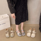 Damen Ballerinas mit modischem Riemchen und elegantem Flechtdetail R&B
