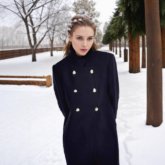Damen modern geschnittene Doppelreiher Jacke R&B