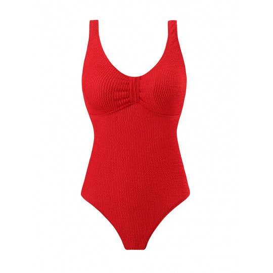 Damen Einteiler Badeanzug mit figurformendem Design und attraktivem Rüschendetail R&B