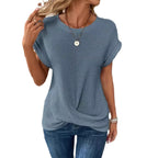 Damen U-Boat Schnitt T-Shirt mit lässigem Look R&B
