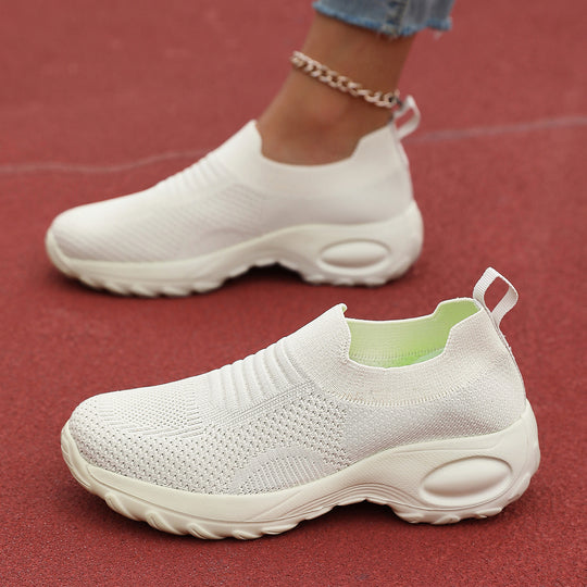 Damen Sportliche Slip-On Sneakers mit atmungsaktivem Obermaterial und rutschfester Sohle R&B