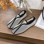 Damen Slip-On Ballerinas aus atmungsaktivem Netzmaterial