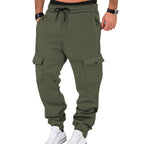 Herren Cargo-Sweatpants mit praktischen Seitentaschen und elastischem Bund R&B