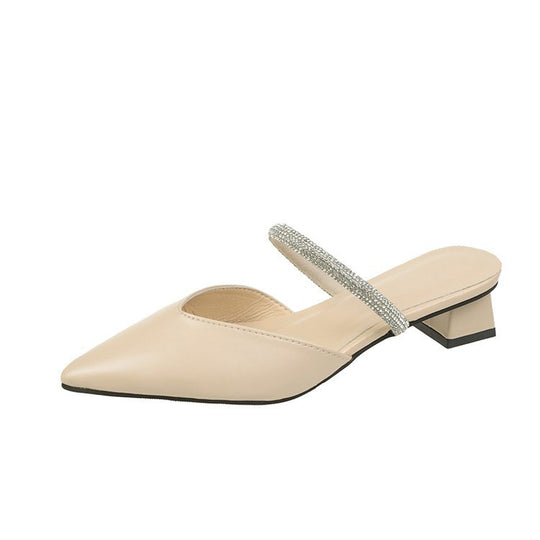 Damen elegante Slingback-Pumps mit funkelndem Riemen R&B