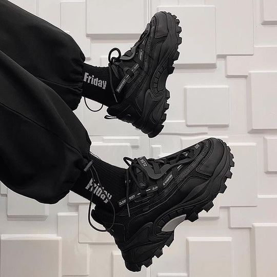 Damen Sportliche Chunky Sneaker mit stabiler Profilsohle R&B