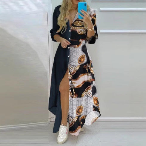 Damen Kimono-Robe mit Printdesign R&B