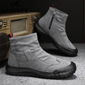 Damen Stiefeletten aus weichem Wildleder mit wasserdichter Sohle und modischem Reißverschluss